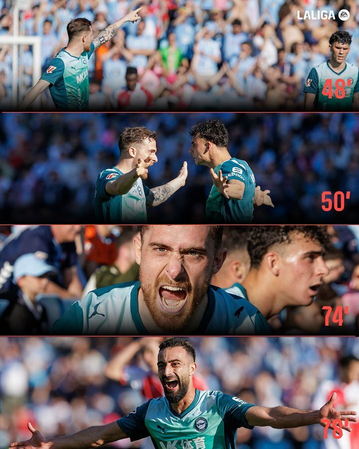 阿拉维斯客场4-3逆转塞尔塔上演足坛神剧情